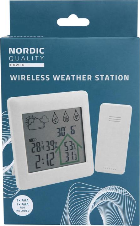 Actual product image Deltaco Weather station
