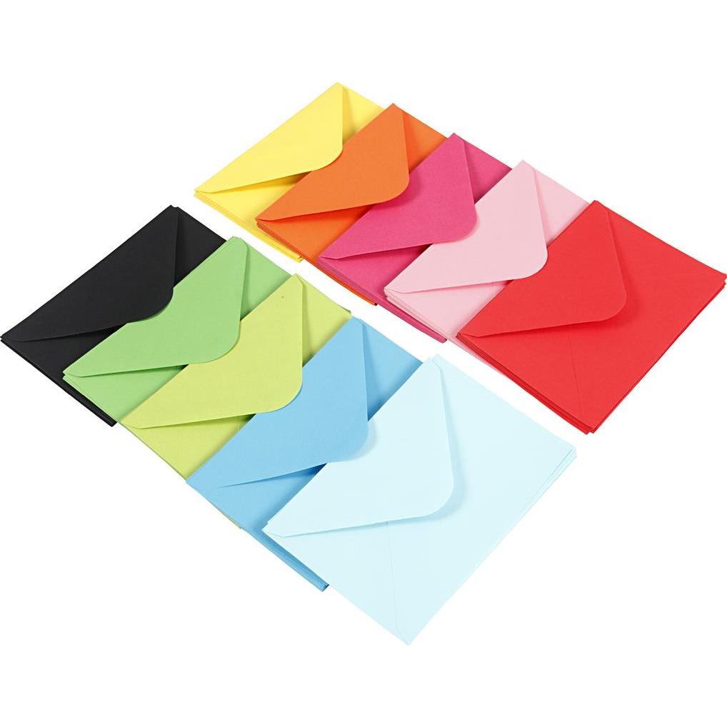 Creativ Company, Busta da lettere, Coloured Envelopes (11,5x16 cm, 10x)