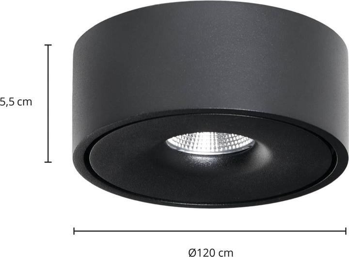 Immagine prodotto Arcchio Lampada da soffitto Rotari LED, up & down, nero (990 lm)