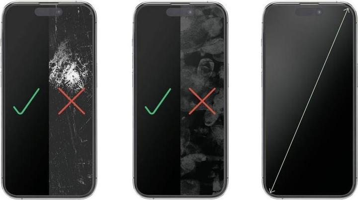 Actual product image Hama Super Hybrid (1 Piece, Apple iPhone 15 Pro)