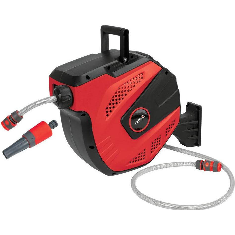 Yato, Deposito per tubi da giardino, WĄŻ WODNY 11,5 X 15M NA ZWIJAKU AUTOMAT (15 m)