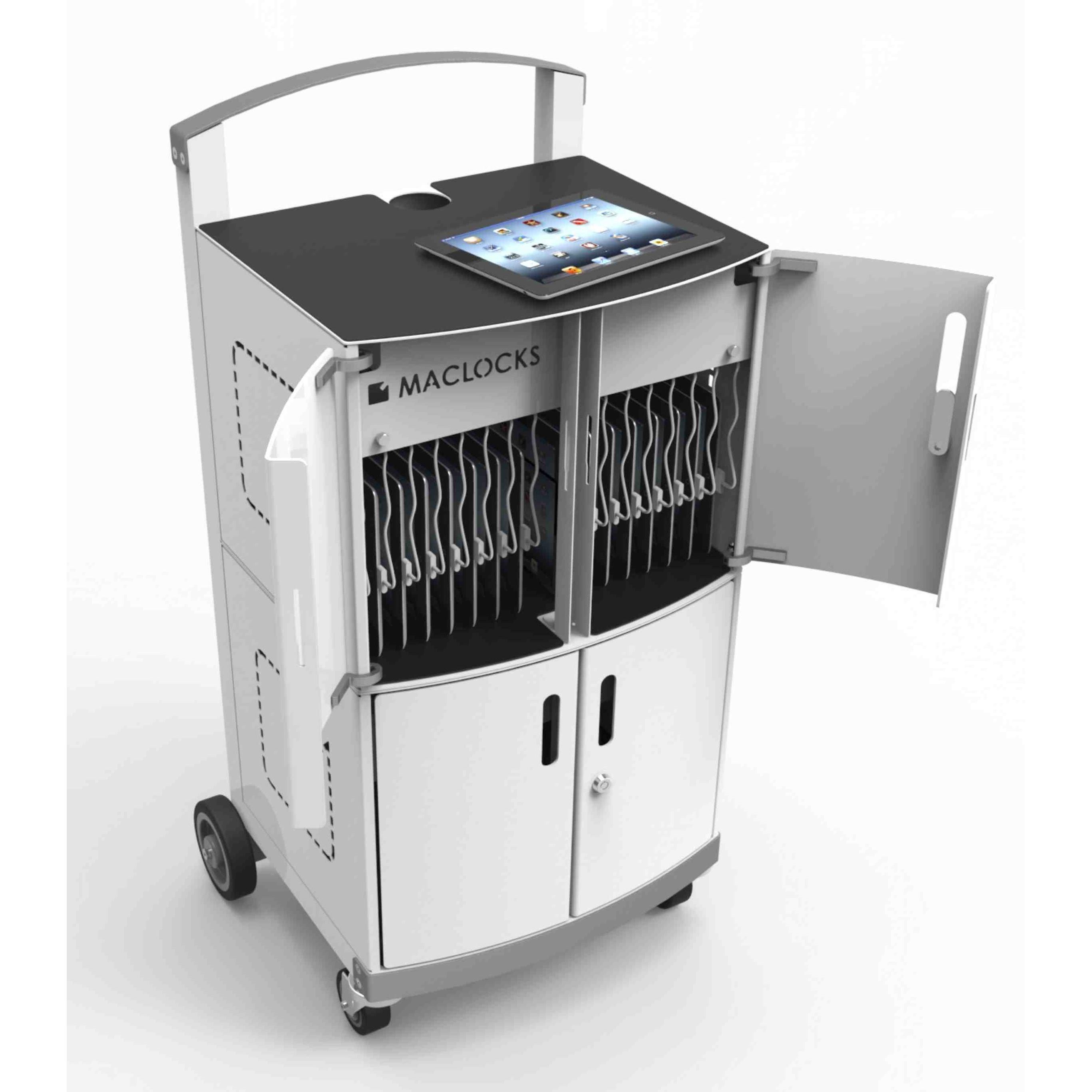 Thumbnail - Compulocks 32 Unit CartiPad Duo EU Plug, Notebookwagen, Weiss