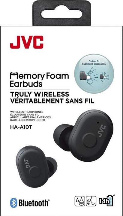 Image du produit JVC HA-A10T Casque IE sans fil véritable noir charbon de bois (4 h, Sans fil)