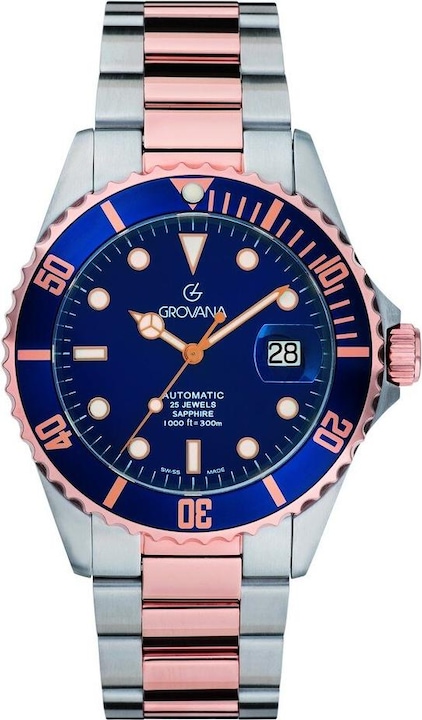 Immagine prodotto Grovana Collezione Key West - Orologio automatico svizzero (Fatto in Svizzera)