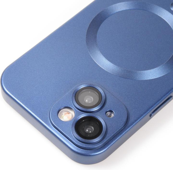 Actual product image PhoneLook Coque Gel souple avec vitre de protection caméra MagSafe foncé (Apple iPhone 15)