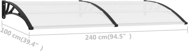 Actual product image vidaXL Türvordach