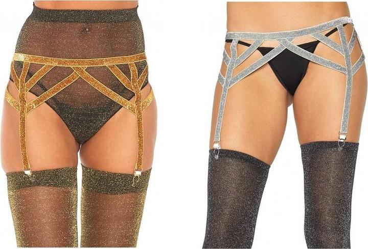 Produktbild Leg Avenue Lurex elastic garter belt (One Size)
