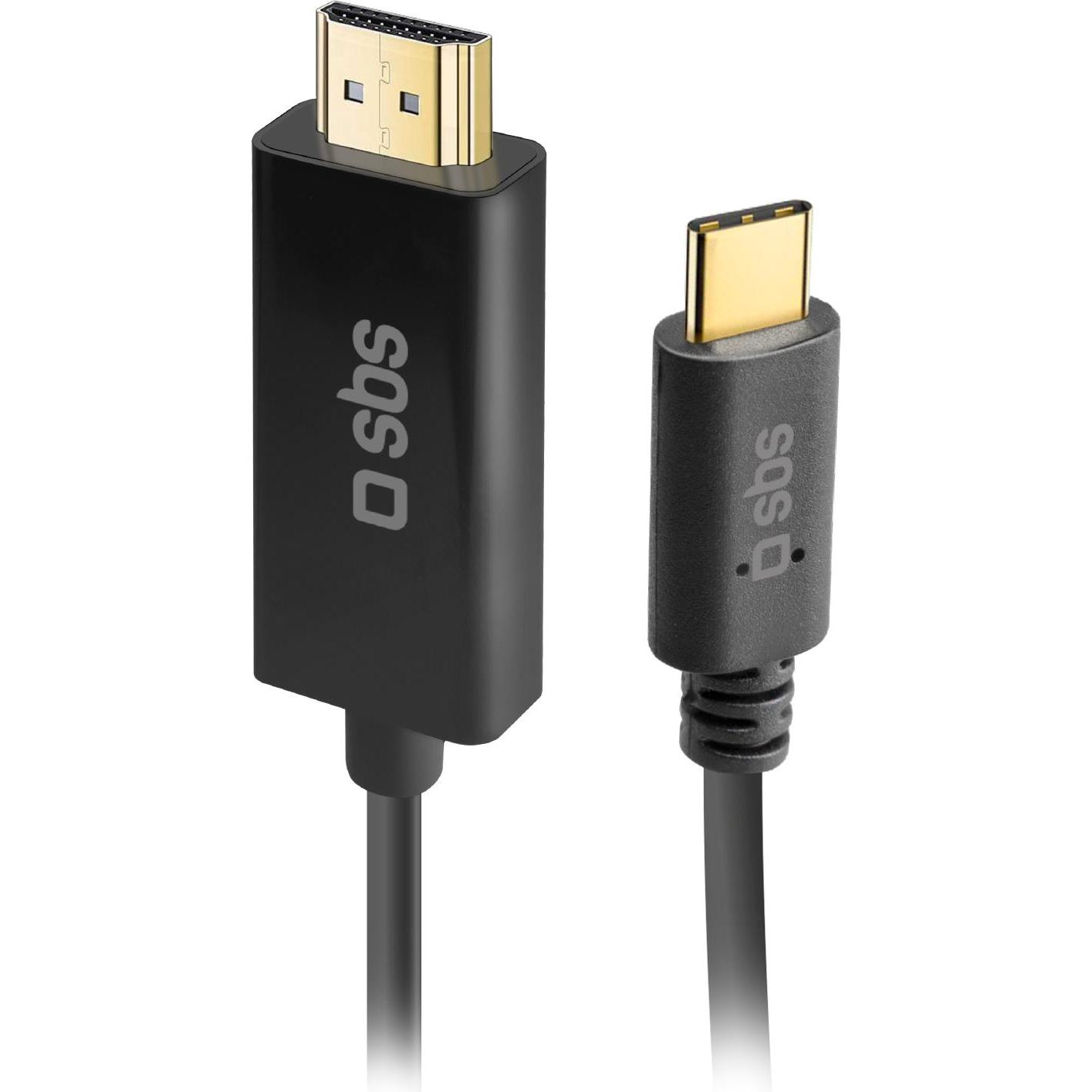 Thumbnail - SBS HDMI – USB C (1.80 m, HDMI), Video Kabel