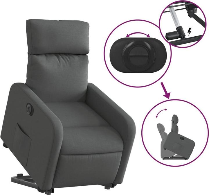 Image du produit vidaXL Relaxsessel mit Aufstehhilfe