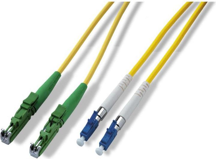 Dönges Duplex-Patchkabel E2000 APC8°-LC, OS2, B2ca, gelb, 5 m (5 m)