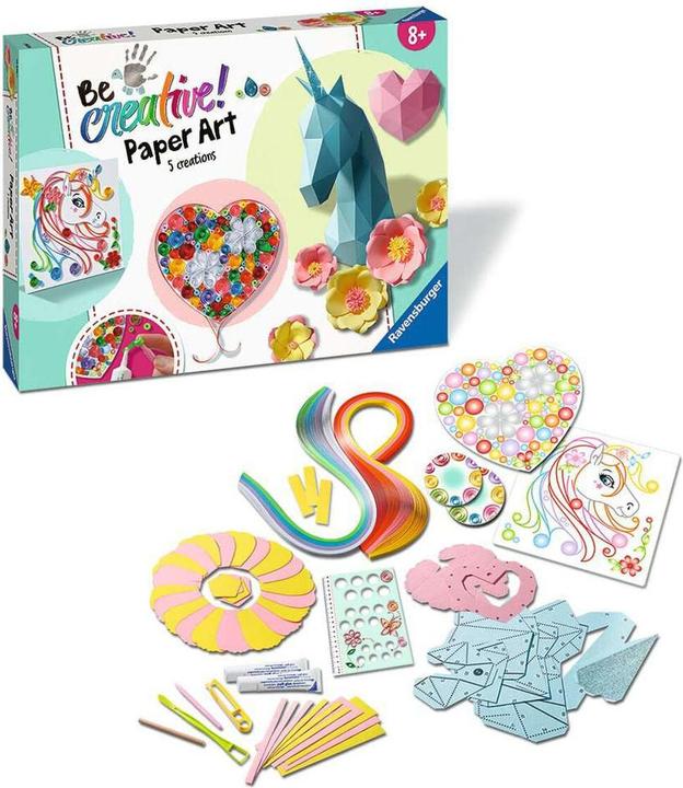 Image du produit Ravensburger Paper Art Flowers & Unicorn