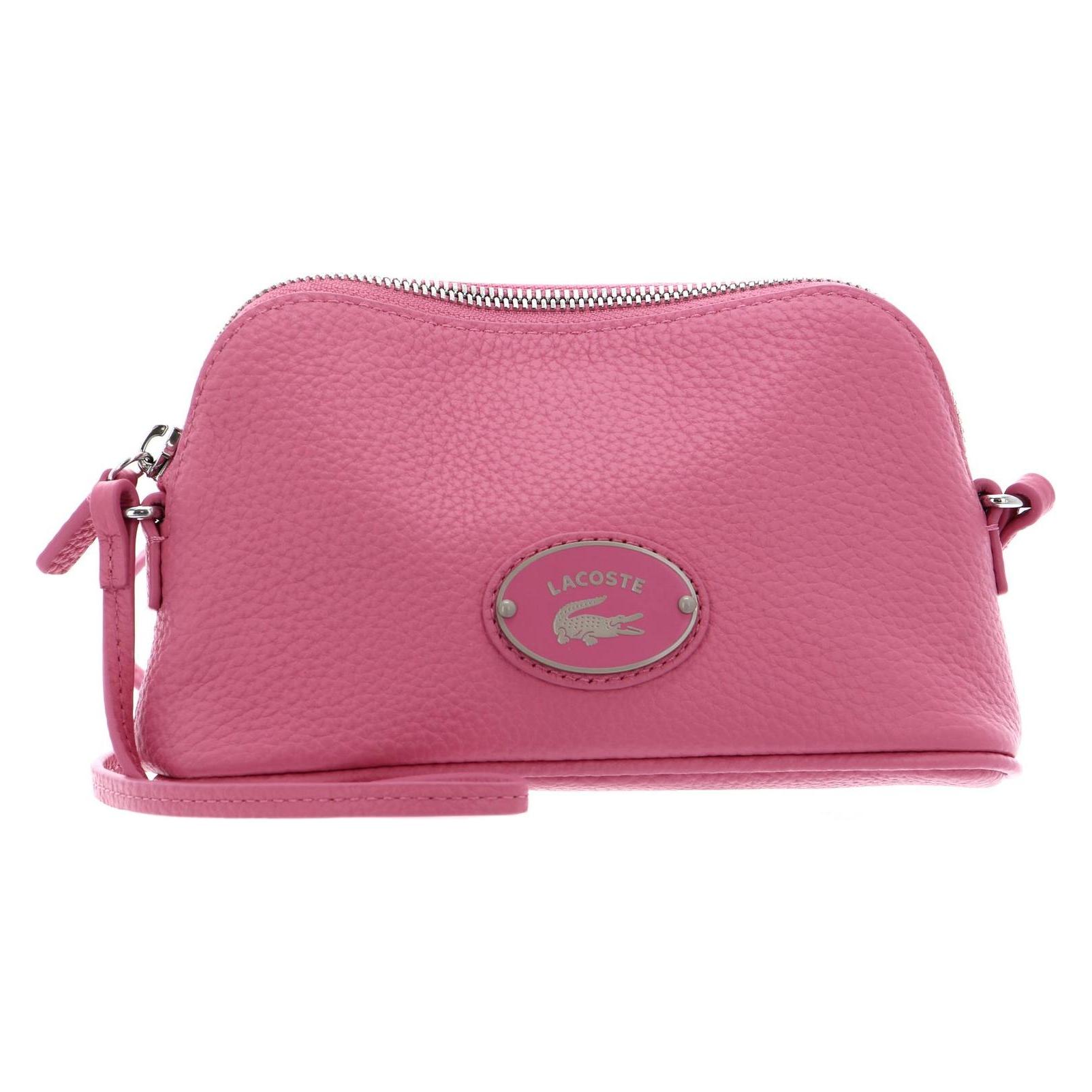 Lacoste, Damen, Handtasche, Origin Croc Dome Crossover Bag, Rosa