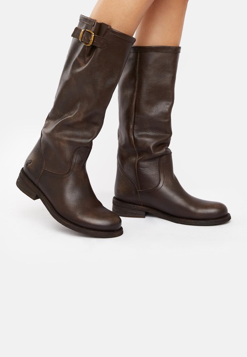 Produktbild Felmini Gredo 6922, der halbhohe Bikerstiefel von, ist aus Glattleder gefertigt. Diese Stiefel sind (39)