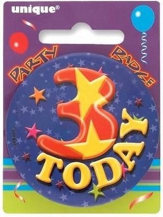 Produktbild Unique Party Sternemuster Abzeichen Today 3 Geburtstag