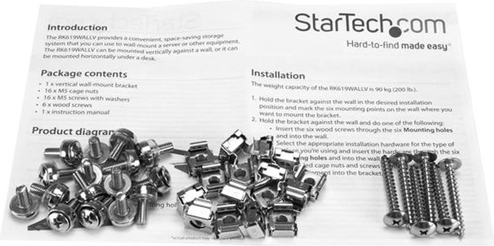 Produktbild StarTech 6u Wall Mount Rack Bracket