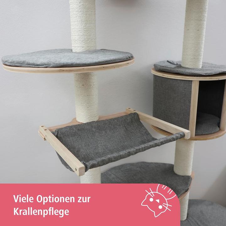Actual product image Kerbl Wall scratching post Dolomit XL Tofana (185 cm, Grey)
