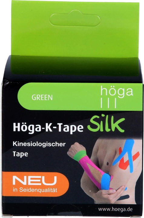 Actual product image Höga K-Tape Silk 5 cm x 5 m green KinesiologyTape, 1 pc. plaster (1 x)
