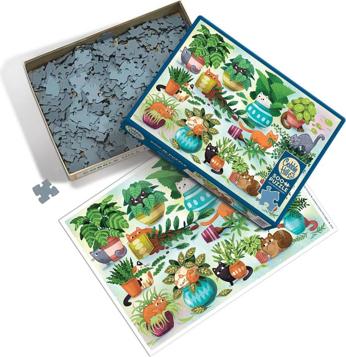 Produktbild Cobble Hill Katzen gegen Pflanzen 500 Teile (500 Teile)