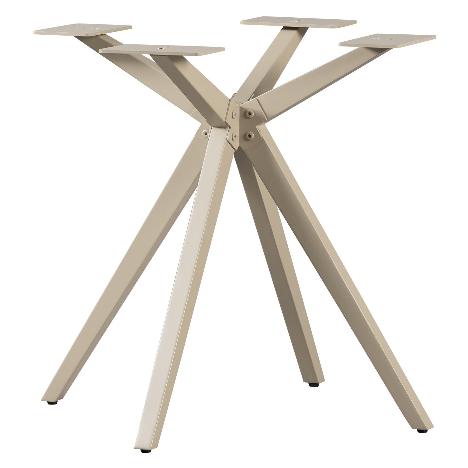 Woood Tischbein "Tablo Holland Aus Metall Mit Pulverbeschichtung Ø 80 X H 72 Cm" Kreuzgestell Ø 3, 5 Cm, Tragkraft 120 Kg, Einfach Zu Montieren