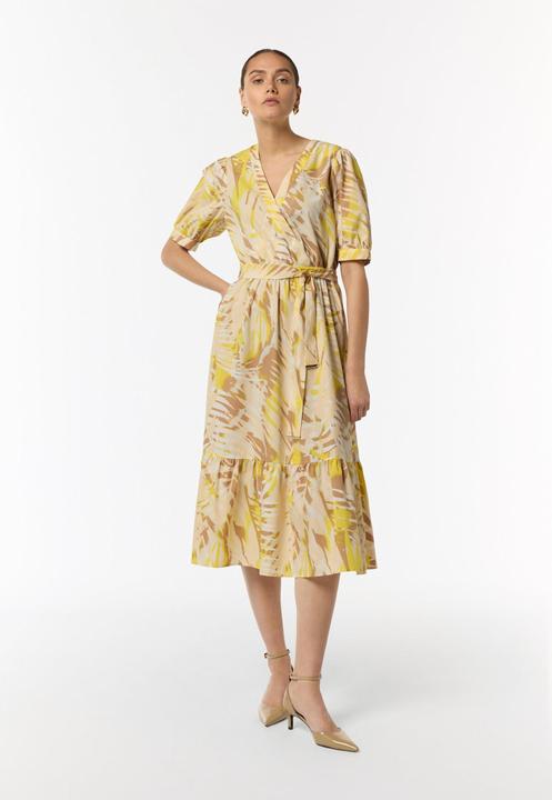 Produktbild Comma Kleid Baumwoll-Kleid mit Puff-Ärmeln (42)