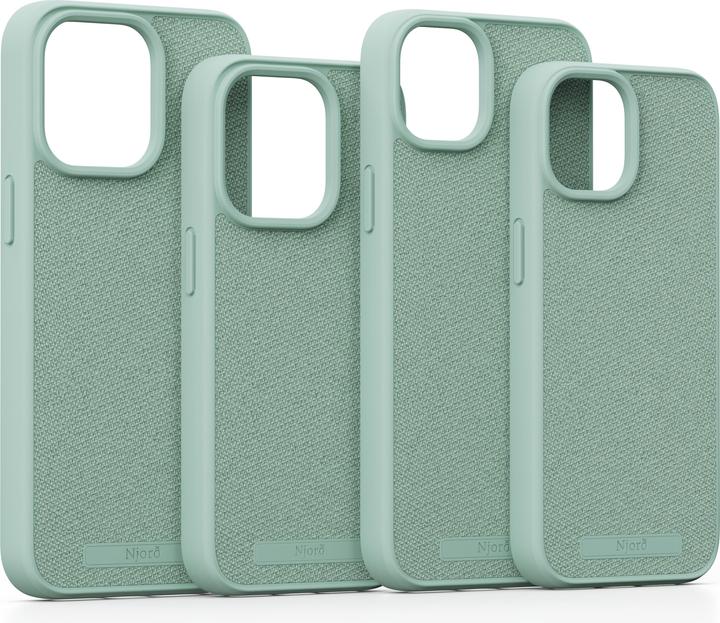 Produktbild Njord Hard-Cover Fabric MagSafe Case Turquoise (Apple iPhone 15 Pro Max)