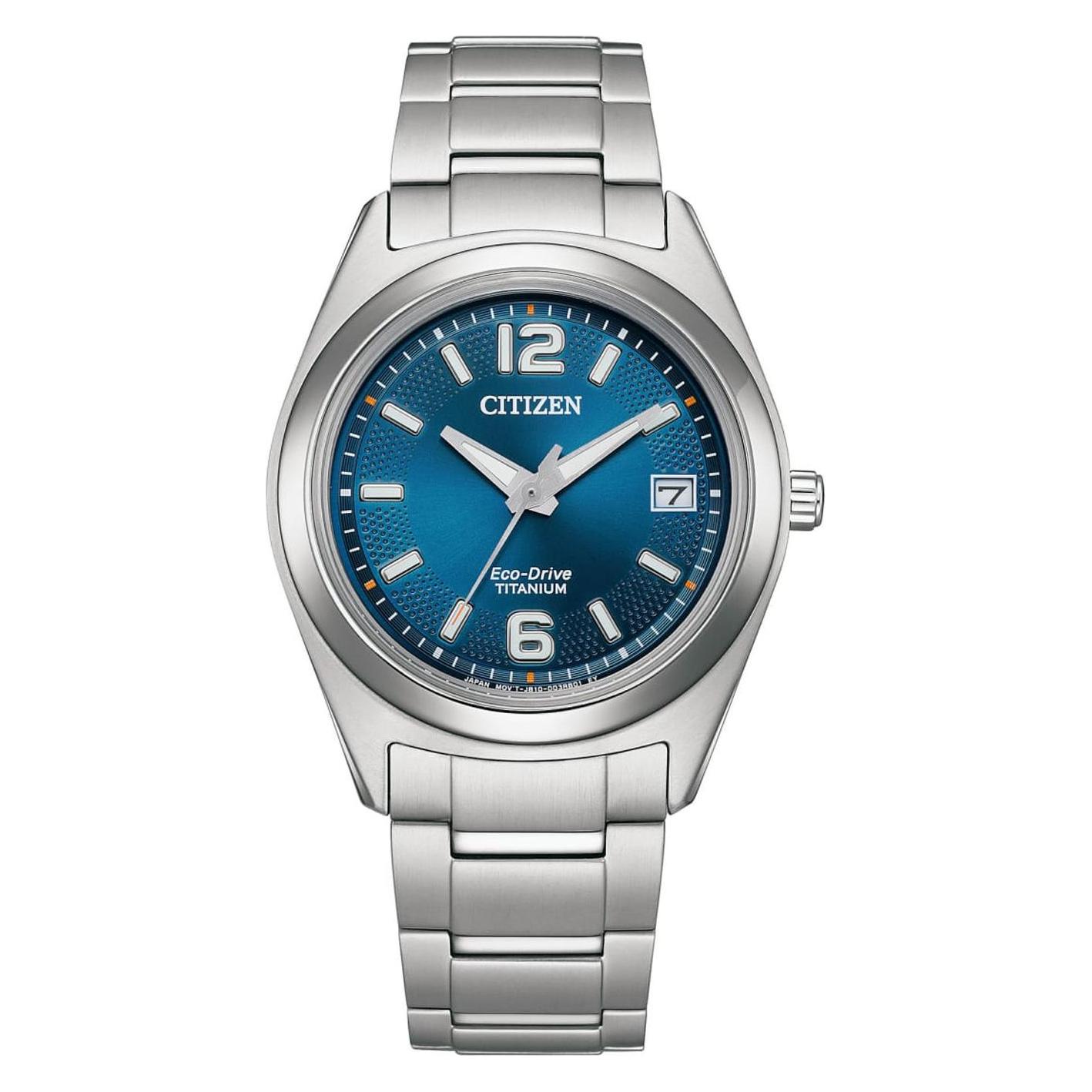 Citizen, Armbanduhr, Eco-Drive Titanium FE6151-82L -rannekello, Silber, (Analoguhr, 34 mm)