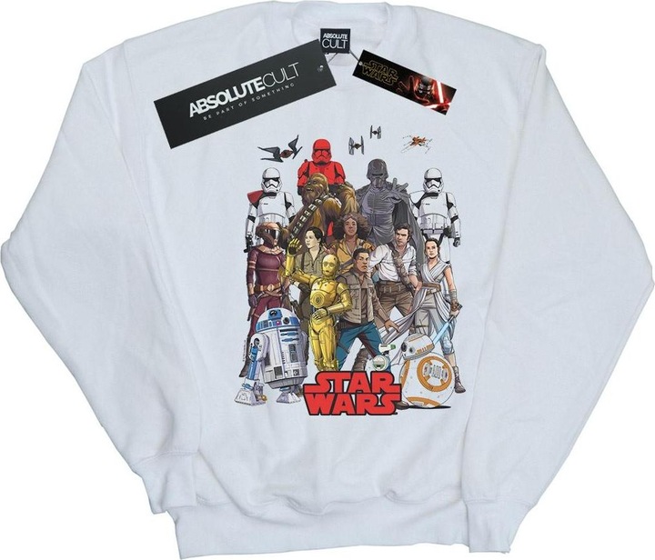 Actual product image Star Wars Mens The Rise Of Skywalker Character Collage Sweatshirt (3XL)
