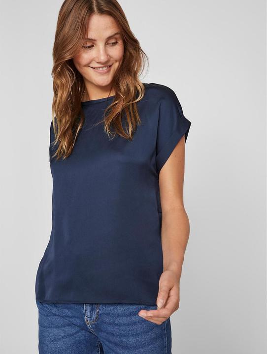 Actual product image Vila Shiny top with short sleeves (40)