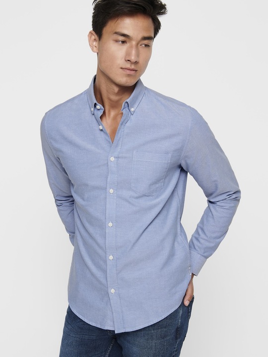 Produktbild Only & Sons Einfarbiges Langarmhemd (XS)