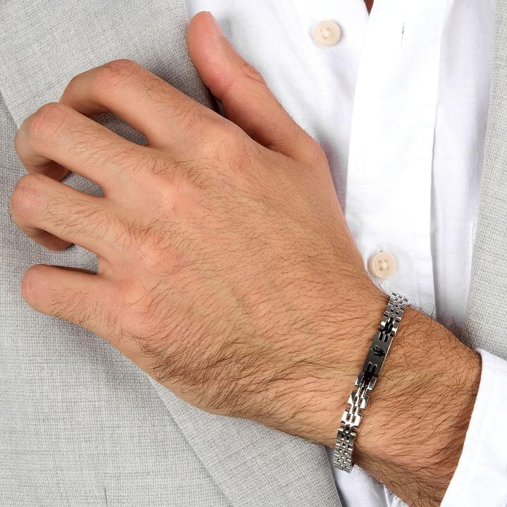 Immagine prodotto Maserati Bracciale iconico (21.50 cm, Acciaio inossidabile)