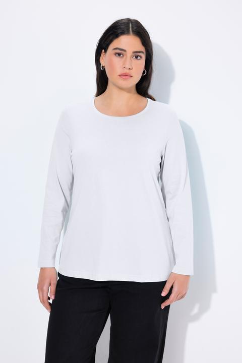 Produktbild Ulla Popken Shirt, Slim, Rundhalsausschnitt, Langarm (58)