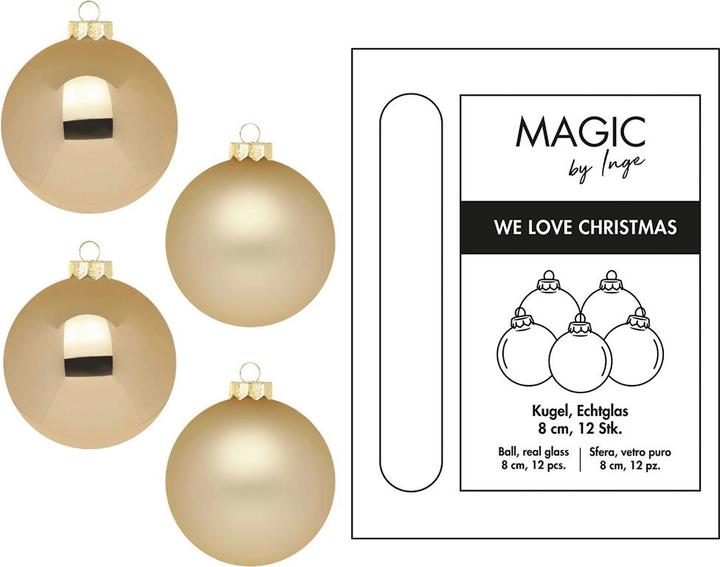 Produktbild Inge’s Glas Christmas Decor Weihnachtskugel (12x)
