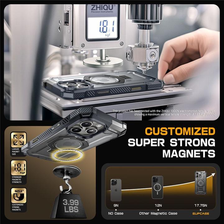 Actual product image Supcase Ub Grip Mag Magsafe Iphone 16 Pro Max Grey (Apple iPhone 16 Pro Max)