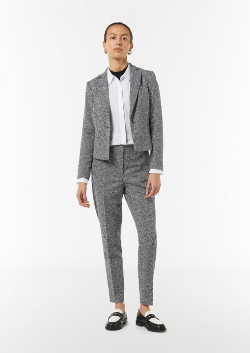 Image du produit Comma Hose Schmale Cigarette-Pants mit Fischgrat-Muster (46)