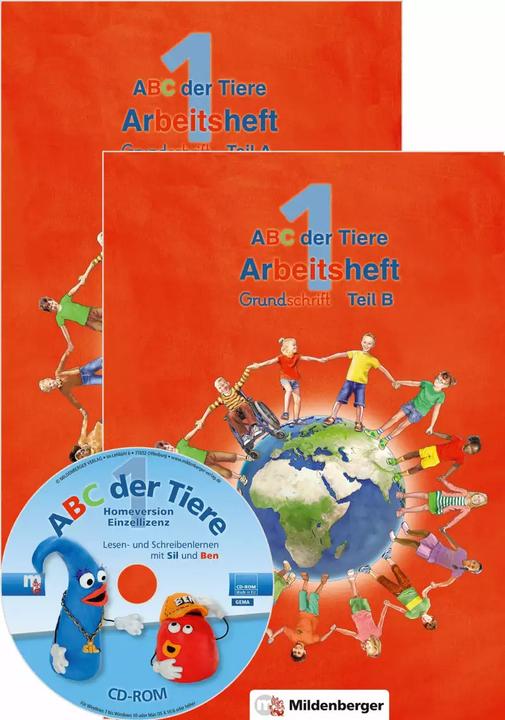 Produktbild ABC der Tiere 1 - Arbeitsheft Grundschrift, Teil A und B. Neubearbeitung (Deutsch, Heike Treiber, Kerstin Mrowka-Nienstedt, Klaus Kuhn, 2022)