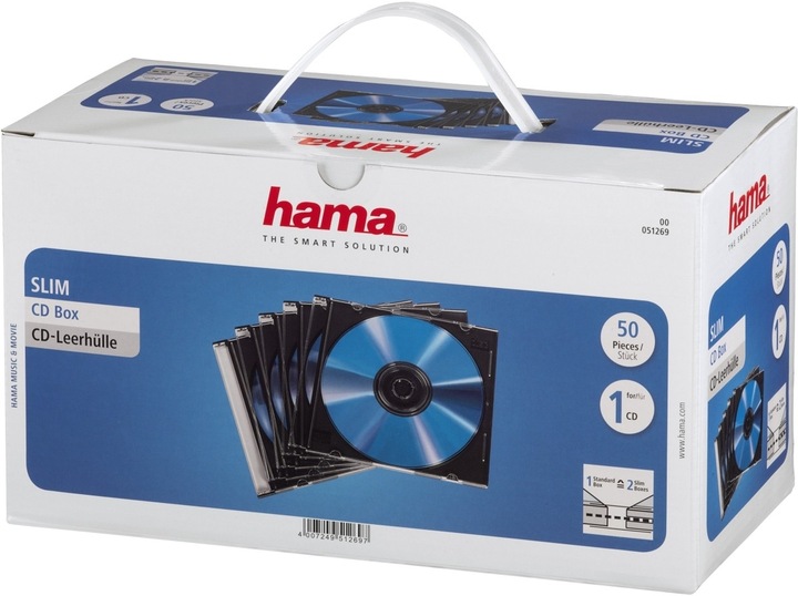 Hama 1x50 CD-Leerhülle SlimLine