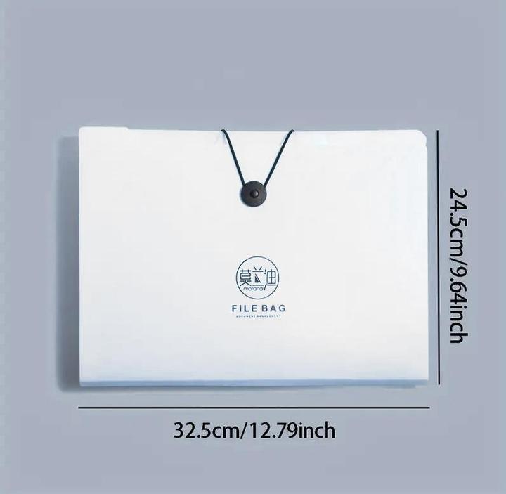 Produktbild ASMI Aktenmappe A4 – Erweiterbare Fächermappe mit 8 Fächern (A4, 1x)