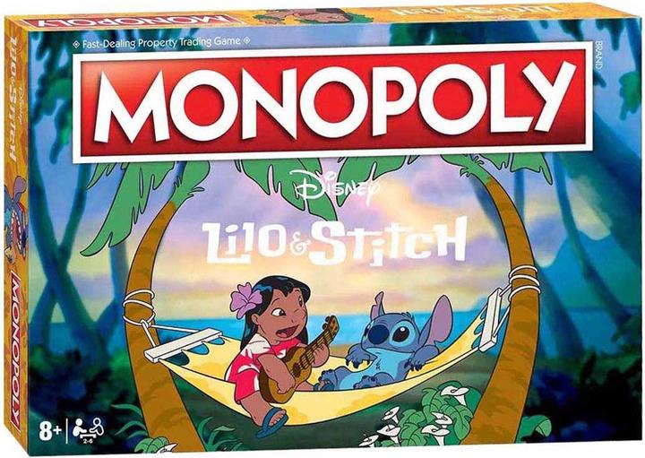 Actual product image Winning Moves Lilo and Stitch Monopoly Board Game, Embark on an out of this world journey with Lilo (English)