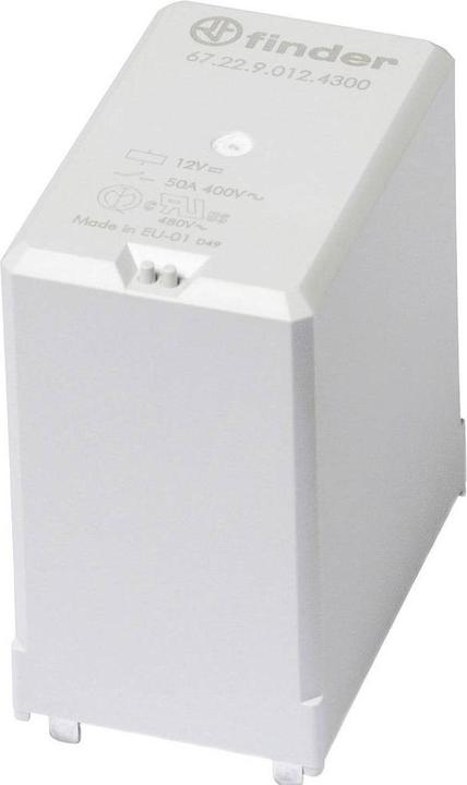 Immagine prodotto Finder 67.22.9.024.4300 Relè di stampa 24 V/DC 50 A 2 contatti NA 1 pz.