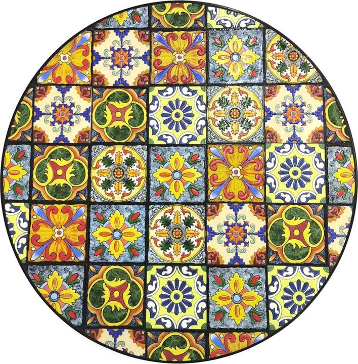 Actual product image Mojawo Mosaic folding chair balcony chair bistro chair star design