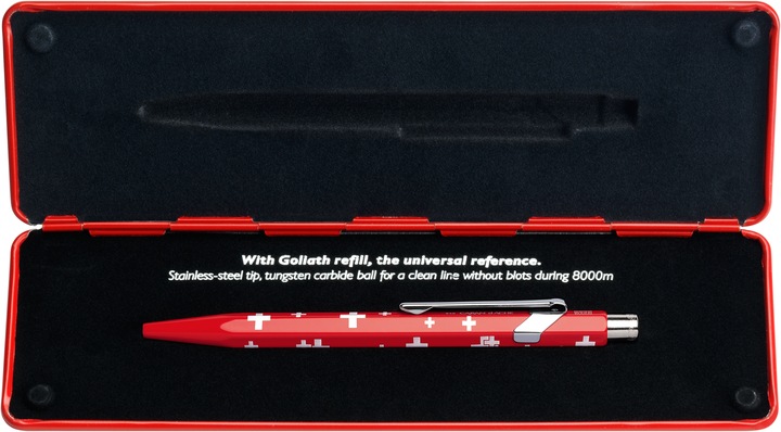 Image du produit Caran d'Ache 849 Totally Swiss mit Etui (Blanc, Rouge, 1 x)