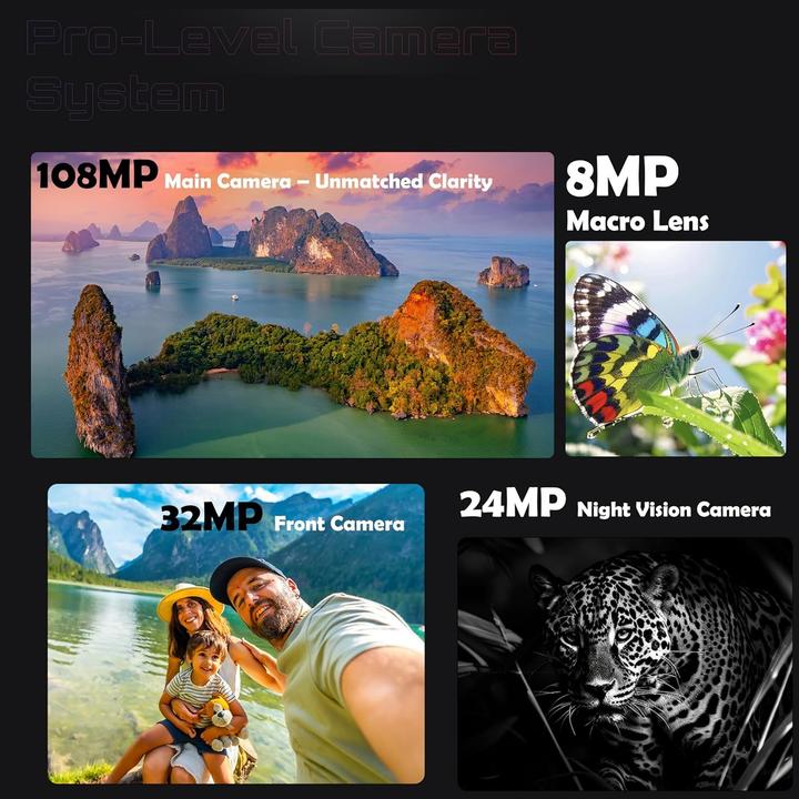 Actual product image Cubot Smartphone CUBKK11BLK (256 GB, Black, 6.72", 5G)