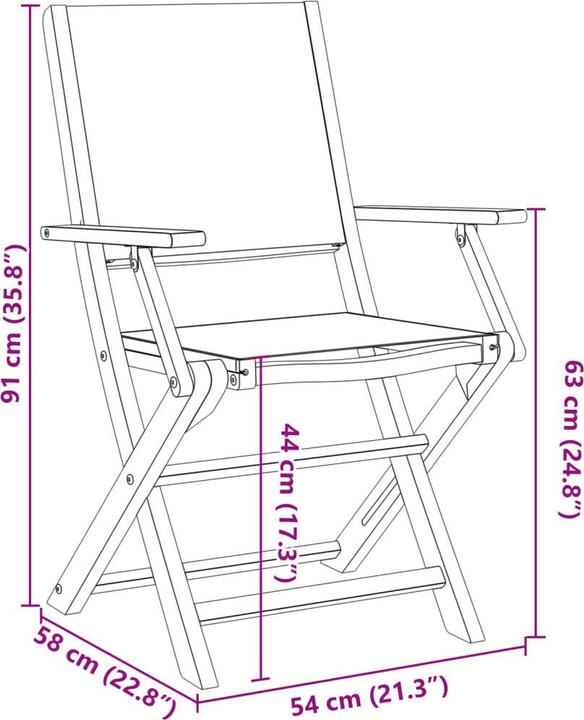 Produktbild vidaXL Gartenstuhl