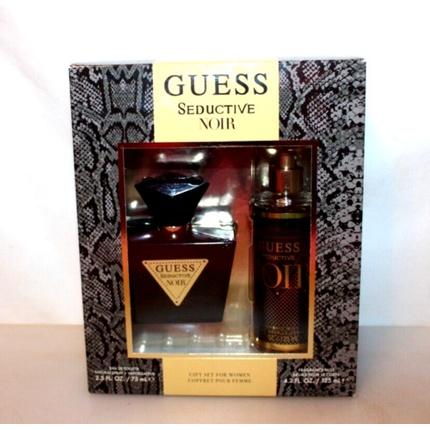 Guess Seductive Noir Coffret Cadeau pour Femme Eau De Toilette et Fragrance Mist (Coffret de parfum)