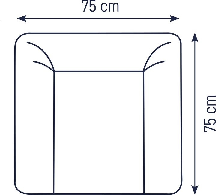 Actual product image Julius Zöllner Softy changing mat 65/75, Lion foil