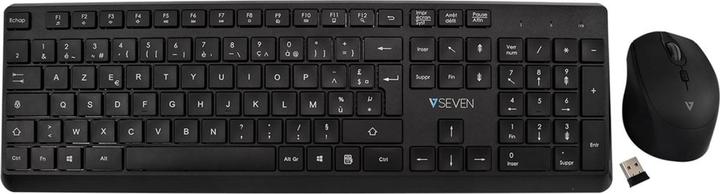 Produktbild V7 Pro Wireless Keyboard Mouse Fr Azerty French Lasered Keycap (FR, Kabellos)