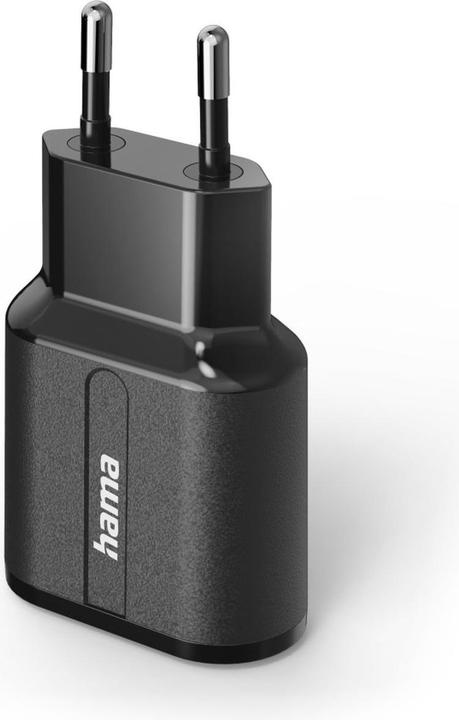 Produktbild Hama Ladegerät, 2x USB-A, 12 W, Schwarz (12 W, 2 Ports)
