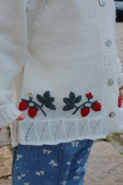 Produktbild Konges Slojd Minia RüschenCardigan Bright White (80)