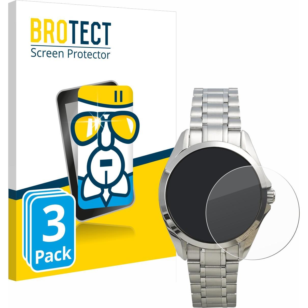 BROTECT Schutzglas Schutzfolie Displayschutz Display Schutz Glas Folie klar, Smartwatch Schutzfolie, Transparent