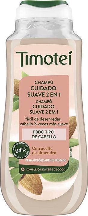 Timotei Gentle Care 2-in-1-Shampoo mit Mandel- und Kokosöl für alle Haartypen, 300 ml (300 ml)